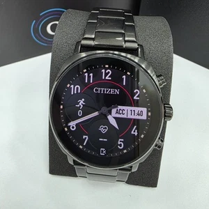 Citizen CZ Inteligentny ekran dotykowy Czarny Inteligentny zegarek ze stali nierdzewnej 44MM MX1010-59X - Zdjęcie 1 z 10