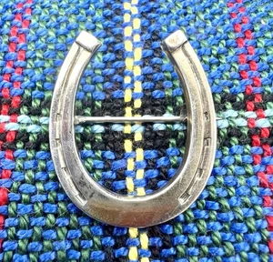 Vintage 830 Sterling Horseshoe Brooch/Pin - Picture 1 of 6