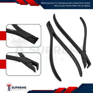 RDM German TC Miniature Distal End Cutter Wire Cutter Ortho Plier 11.8cm Black - Picture 1 of 6