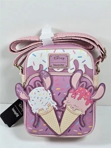 Loungefly Disney Stitch Engel Eistüte Flug Umhängetasche Neu mit Etikett - Bild 1 von 7