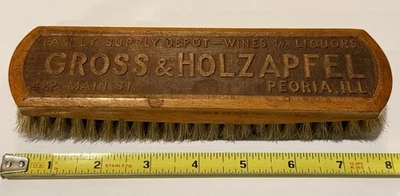 Cepillo de zapatos Early Gross & Hozapfel whisky vino en relieve destilación Peoria IL WOW Foto 1 de 4