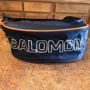 Vintage Salomon Club Fanny Pack Retro Bag Ski  80s 90s Designed In France Adjust - Picture 1 of 12