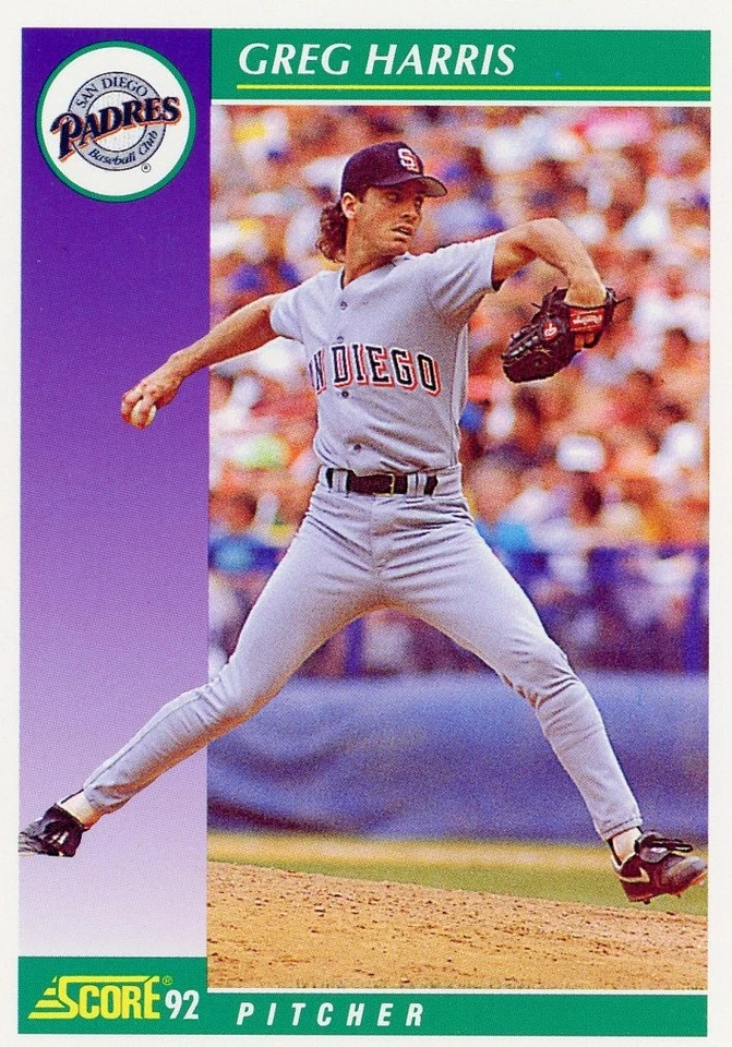 1992 Score #378 Greg Harris Excellent - Image 1 of 1