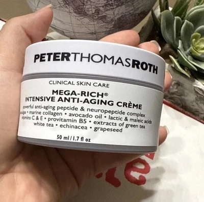 PETER THOMAS ROTH MEGA RICH INTENSIVE ANTI-AGING CREME New 1.7 Fl Oz 50 ML Z - Image 1 of 3