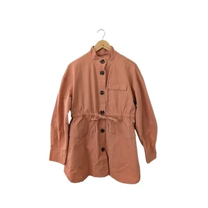 Universal Thread Womens Button Down Coral Drawstring Waist Jacket NWT Size M - Picture 1 of 4