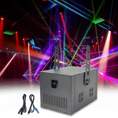 Luz láser animación láser DMX512 3W RGB a todo color boda DJs luz de escenario  Foto 1 de 4