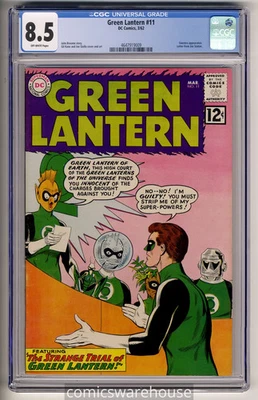GREEN LANTERN #11 (DC 3/62) CGC 8.5 SINESTRO APPEARANCE OFF-WHITE PAGES - Image 1 of 2