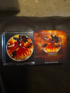 Silbermünze U.S. Eagle Tactical Diabla Edition 2025 1 oz, Auflage 250 - Bild 1 von 4