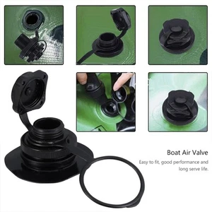 4 piezas boquilla de gas TPU válvulas de aire de ajuste universal para botes inflables - Imagen 1 de 12