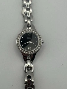 Reloj Damas Seiko 1n00-0LS0 263387 Resistente al Agua Inoxidable Usado Necesita Batería - Imagen 1 de 5