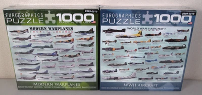 2 Eurographics Aircraft Jigsaw Puzzles 1000 Piece Military Airplanes NEW - Image 1 of 4