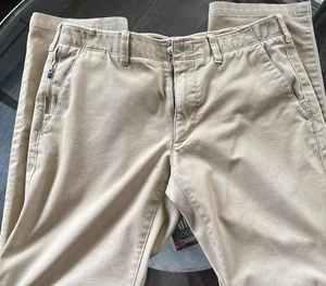 Eddie Bauer Chino Golf Pants Men’s 36x34 Beige Khaki Lightweight Stretch Casual - Picture 1 of 14