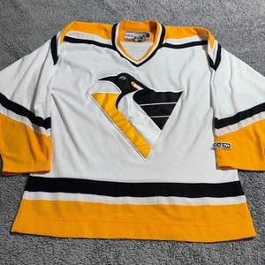 Authentic 99-02 CCM NHL Pittsburgh Penguins 4th Gen Robo-Pen Jersey Men's Large - Picture 1 of 9