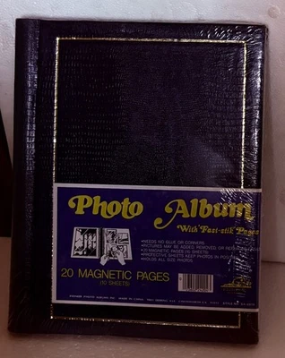 Álbum de fotos Blue Pioneer Fast Stik Pages 20 páginas magnéticas (10 hojas) Foto 1 de 3