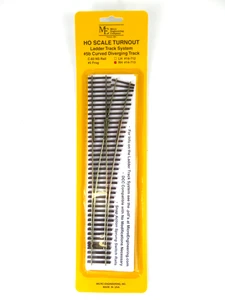 Micro Engineering HO 14-713 Code 83 Ladder Track System 5B Curved Diverging RH - Picture 1 of 2