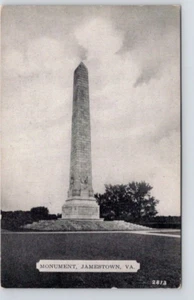 POSTCARD MONUMENT JAMESTOWN VIRGINIA - Picture 1 of 2