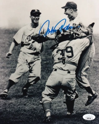 JOHNNY PODRES Signed Brooklyn Dodgers 8x10 Photo (JSA Basic COA) - Image 1 of 3