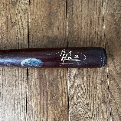 Альберт Альмора младший Подписанная игровая б/у бита чемпион Мировой серии Chicago Cubs 2016 - Изображение 1 из 4