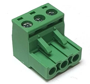 Green PCB Terminal Block Ramps Connector 5.08mm Plug-in Screw 3 PIN RIGHT - Picture 1 of 4
