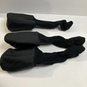 Long Golf Head Covers Black And Red Set 1,3,5 new old stock - Picture 1 of 13