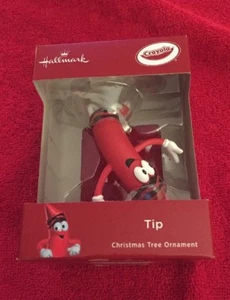 Hallmark 2018 Crayola Tip Christmas Tree Ornament New Red Box - Picture 1 of 5