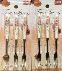FRUIT FORK 3PC ROSE 2PACKS - Picture 1 of 3