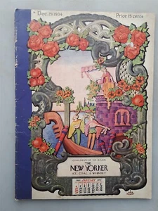 The New Yorker Magazine - December 29, 1934 Issue - CALENDAR Cover - Picture 1 of 2