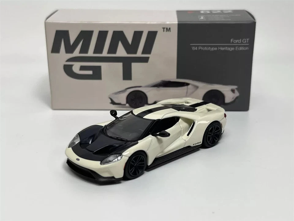 Ford Gt 1964 Prototype Heritage Edizione LHD Bianco 1:64 Mini GT - Immagine 1 di 1