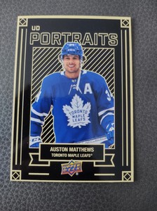 2022-23 Series 1 UD Portraits #P-17 Auston Matthews - Toronto Maple Leafs