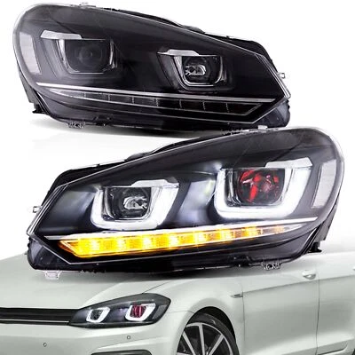 Faros proyectores LED VLAND ojo de demonio para Volkswagen Golf 6 MK6/GTI 2010-2014 Foto 1 de 4