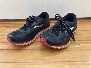 Brooks Glycerin 12 Black Pink Running Walking Shoes 1201601B057 Womens Size 9 B - Picture 1 of 12