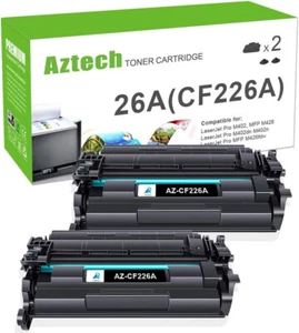 Pack X2 Toners Black Compatible With HP Laserjet Pro M402 M426 MFP - CF226A, 26A - Zdjęcie 1 z 5