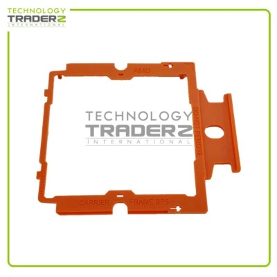AMD EPYC Genoa Zen4 SP5 Socket Orange CPU Tray Carrier Frame Mount Caddy - Image 1 of 4