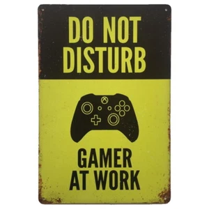 Do Not Disturb Gamer At Work Tin Sign 30cm x 20cm - Picture 1 of 1