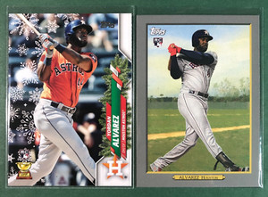 2020 Topps Update Yordan Alvarez #TR-6 Turkey Red Rookie & Holiday HW105 RC LOT