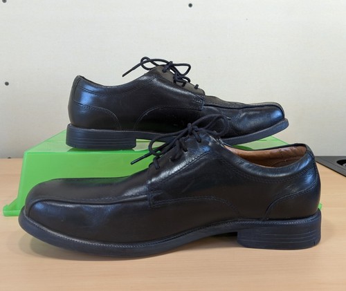 Scarpa elegante Clarks uomo nera Hommes pelle Oxford morbida ammortizzata US 9 5M