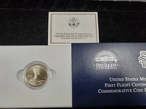 2003 50c Wright Brothers "First Flight Centennial" Uncirculated Half Dollar - Picture 1 of 3