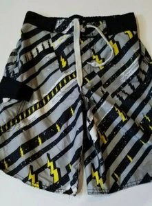 Jungen Joe Boxer Marke grau & schwarz gelb Lighting Bolt Badehose Medium gebraucht - Bild 1 von 3