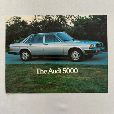 Folleto de hoja de venta de autos Audi 5000 1978 vintage Foto 1 de 3
