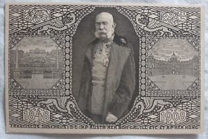 Ganzsachen Jubiläums-Postkarte Kaiser Franz Josef, Zusatzmarke 1914 (A9683)