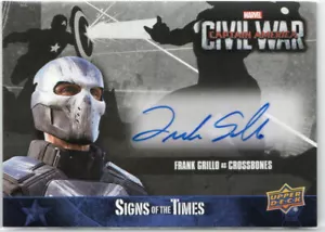 Captain America Civil War Auto Autograph Card SA-FG Frank Grillo as Crossbones - Picture 1 of 2