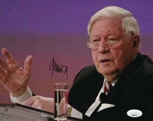 Helmut Schmidt ECHTES handsigniertes Foto JSA COA Bundeskanzler BRD - Bild 1 von 2