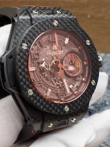 Hublot Big Bang Ferrari Red Crystal Carbon 99% LNIB 2 OEM Straps 401.QX.0123.VR - Picture 1 of 15