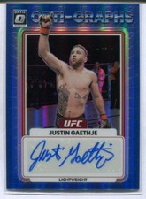 2023 DONRUSS OPTIC UFC JUSTIN GAETHJE BLUE PRIZM OPTI-GRAPHS AUTO AUTOGRAPH /99