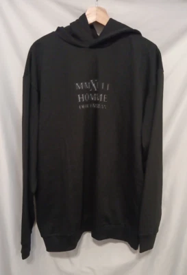 Sudadera con Capucha BooHooMan Grande Peso Pesado Hombre Gráfico Hombres Pequeña Negra Foto 1 de 4