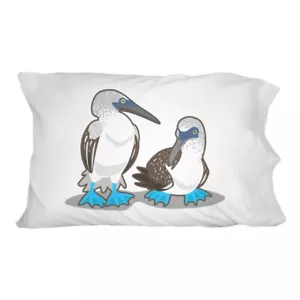 Par de fundas de cama novedosas piqueros de patas azules - Imagen 1 de 3