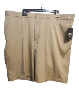 Slazenger Herren Golfshorts Steinfarbe. Flatfront Gr. 42 - Neu mit Etikett - Bild 1 von 12