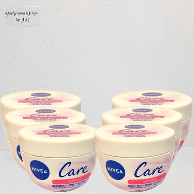 6x 200ml Nivea Care Sensitive intensive Creme für Gesicht & Körper beruhigt - Bild 1 von 2