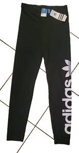 ADIDAS Youth Girls  Size XL 14 - 15 Vintage Leggings Black NWT - Picture 1 of 3