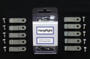 HangRight Clips - Reduce forward lean - Picture Hanging Systems - FREE Delivery - Picture 1 of 5